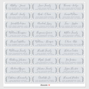 Étiquettes de adresse d'invités Mariages personnal