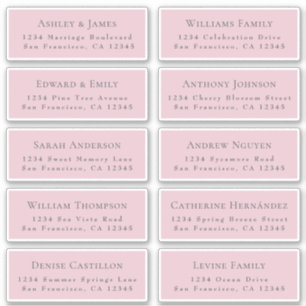 Étiquettes de adresse d'invités Mariages personnal