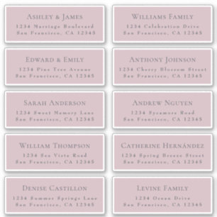 Étiquettes de adresse d'invités Mariages personnal