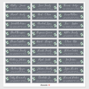Étiquettes de adresse d'invités Mariages personnal