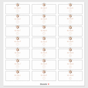 Étiquettes de adresse D'Invités Transparents, Faux