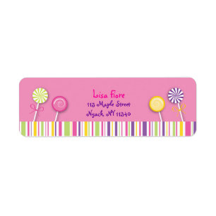 Étiquettes de adresse doux de lucette de magasin