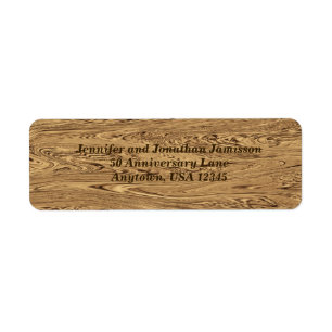 Étiquettes de adresse du 50e anniversaire de l'or 