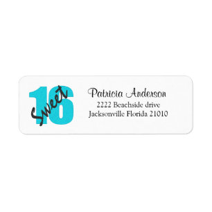 Étiquettes de adresse du bonbon 16