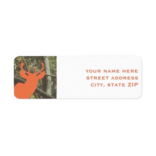 Étiquettes de adresse du camouflage de la chasse a (Devant)