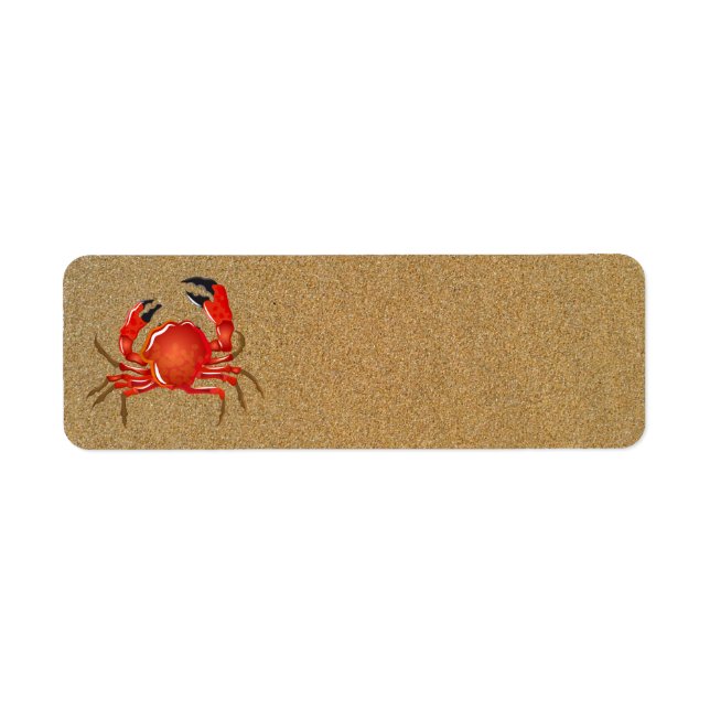 Étiquettes de adresse du crabe de l'alouette de sa (Devant)