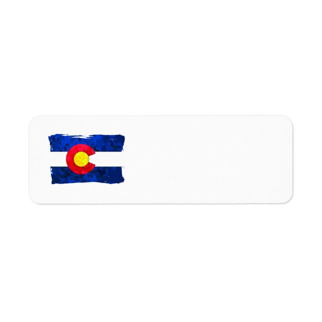 ÉTIQUETTES DE ADRESSE du DRAPEAU COLORADO (Devant)