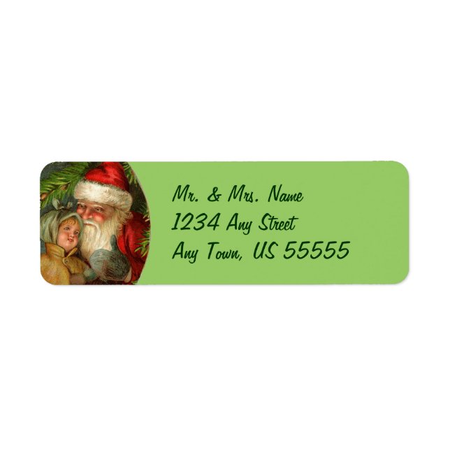 Étiquettes de adresse du Père Noël allemand (Devant)