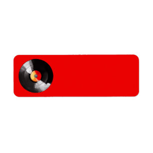 Étiquettes de adresse du registre du vinyle