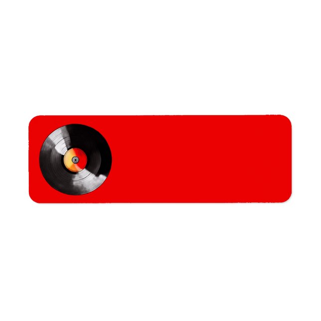 Étiquettes de adresse du registre du vinyle (Devant)