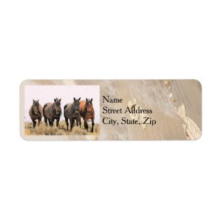 Étiquettes de adresse du Wild Horse