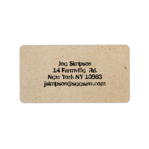 étiquettes de adresse emboutis par encre