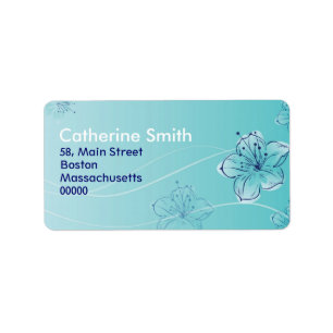 Étiquettes de adresse Floral Swirl personnalisable