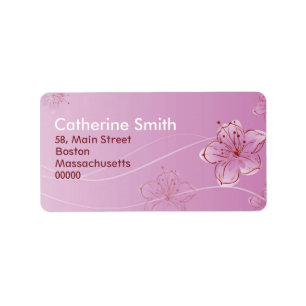 Étiquettes de adresse Floral Swirl personnalisable