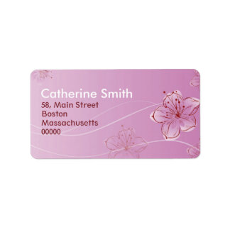 Étiquettes de adresse Floral Swirl personnalisable