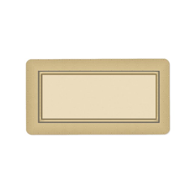 Étiquettes de adresse Gold Blank (Devant)
