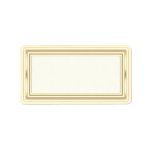 Étiquettes de adresse Gold Blank
