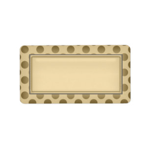 Étiquettes de adresse Gold Blank : Pois