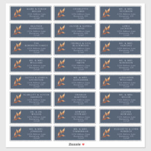 Étiquettes de adresse invités de la marine