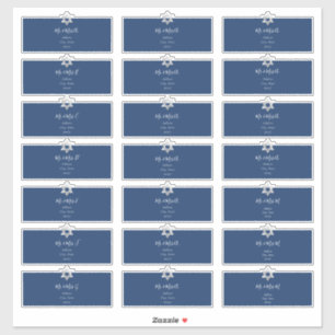 Étiquettes de adresse invités transparents, couleu