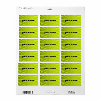 Étiquettes de adresse jaunes avec arrière - plan n