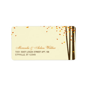 Étiquettes de adresse Mariages des arbres forestie