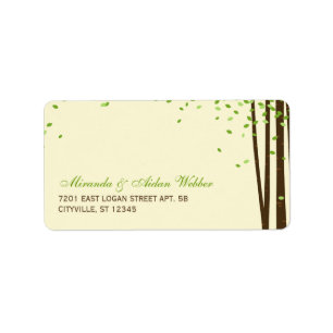 Étiquettes de adresse Mariages des arbres forestie