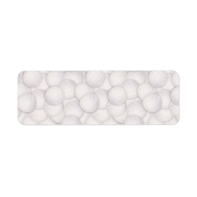 Étiquettes de adresse Motifs de volley-ball (Devant)