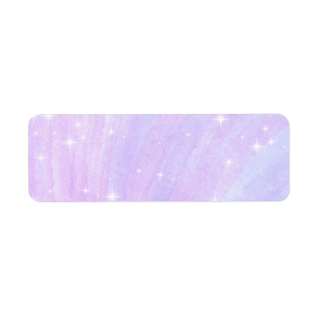 Étiquettes de adresse Pastel Lavender (Devant)