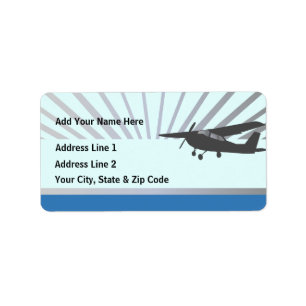 Étiquettes de adresse personnalisables d'aviation