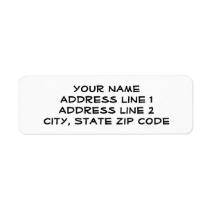 Étiquettes de adresse personnalisés en lettres maj