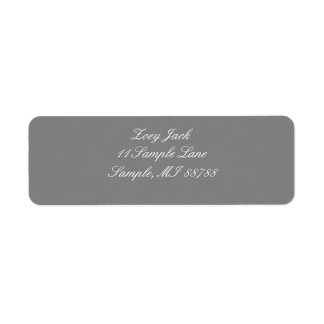 Étiquettes de adresse personnalisés gris
