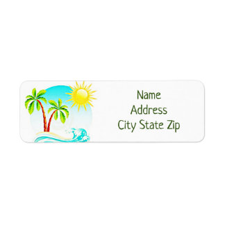 ÉTIQUETTES DE ADRESSE POUR LE **BEACH ENTHUSIAST**