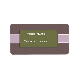 Étiquettes de adresse pourpres personnalisés