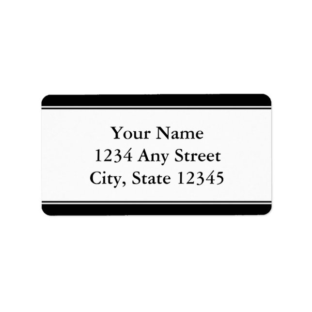 Étiquettes de adresse préimprimés personnalisés -  (Devant)