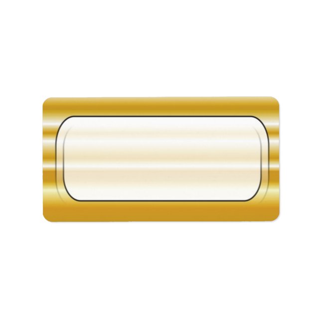 Étiquettes de adresse vierges Arrière - plans d'or (Devant)