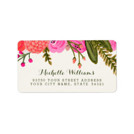 Étiquettes de adresse vintages