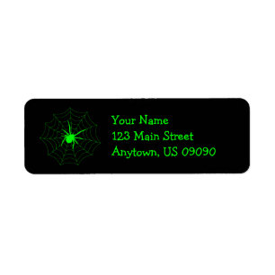 Étiquettes de adresse Web Spider (Vert)