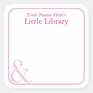 & Étiquettes de bibliothèque Carte de vœux Livre