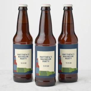 Étiquettes de bière avec message personnalisé