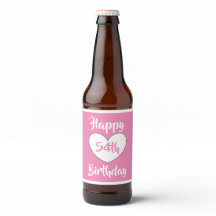 étiquettes de bière de 54e anniversaire par dalDes