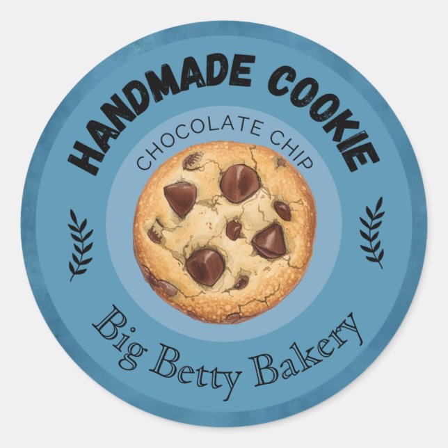 Étiquettes de biscuits à base de chocolat personna (Devant)