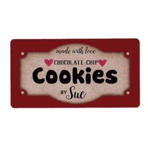 Étiquettes de biscuits Vintages personnalisés