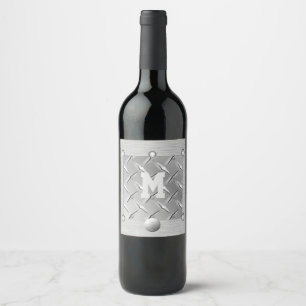 Étiquettes de boissons en métal et en acier
