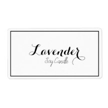 Étiquettes de bougie de soja