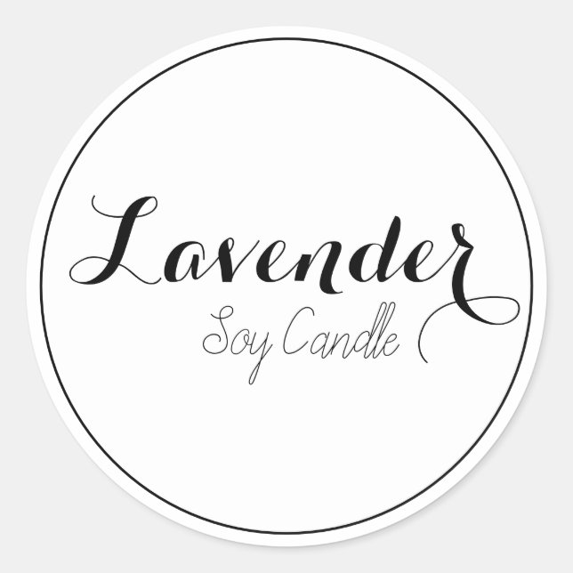 Étiquettes de bougies (Devant)