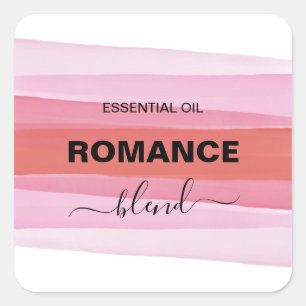 Étiquettes de bouteille à roulettes en encre rose 
