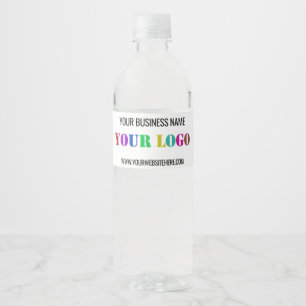 Étiquettes de bouteille avec texte de logo de soci