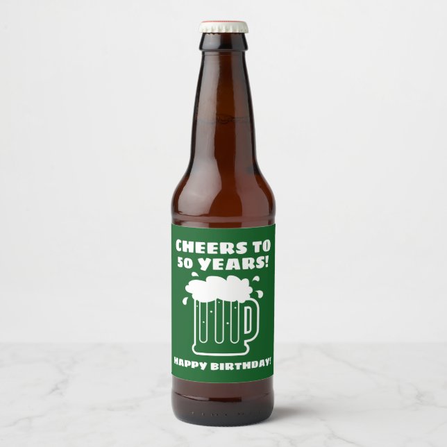 Étiquettes de bouteille de bière sur mesure pour l (Devant)