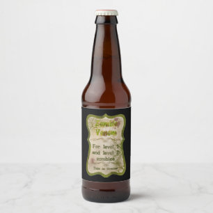 Étiquettes de bouteille de bière venom Zombie